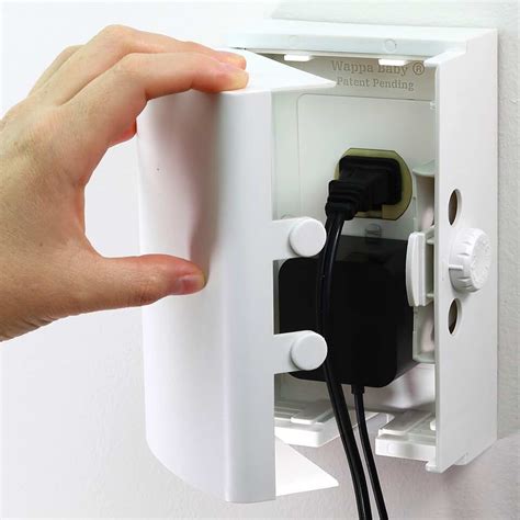 lock box for electrical plug|locking electrical outlet box.